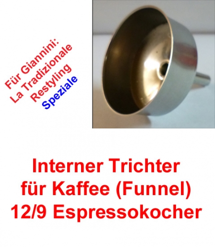 1x Trichter (Funnel) 12/9 Espressokocher Giannini