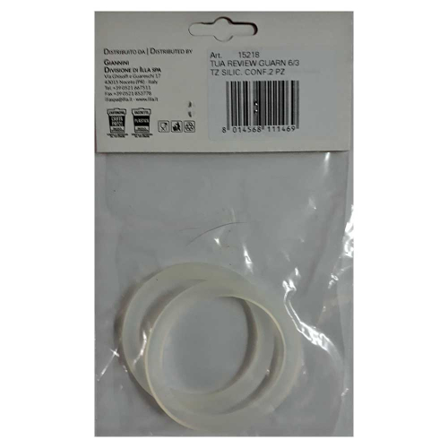 2x Dichtungsringe TUA-Review (Silikon) 6/3 Tassen Espressokocher Giannini