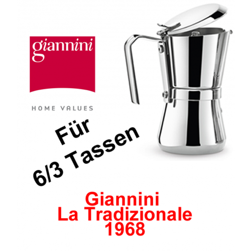 6/3 Tassen Giannini La Tradizionale Espressokocher 103 Giannina