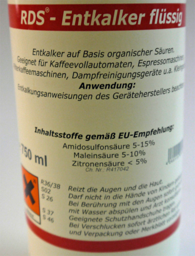 RDS Entkalker sauer rot/gelb