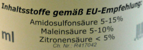 RDS Entkalker sauer rot/gelb